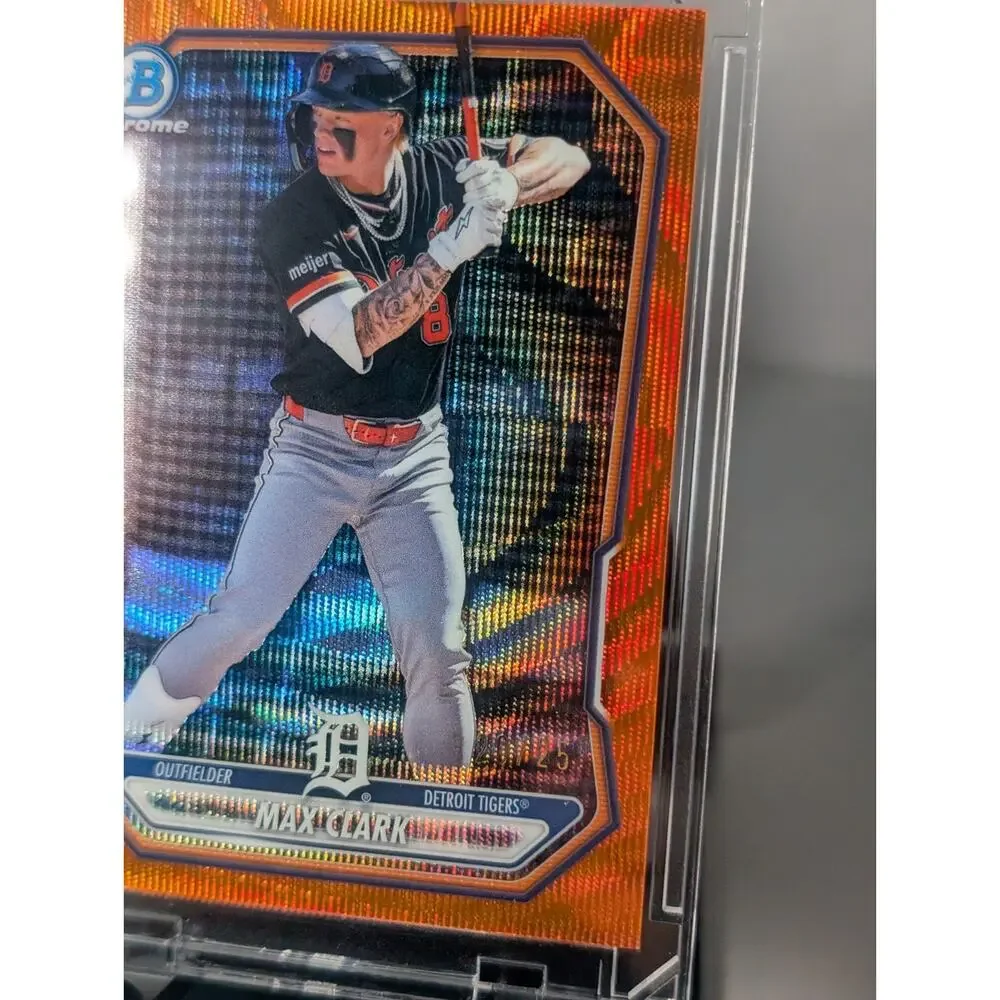 2026 Bowman Chrome Max Clark Orange Refractor /25 BCP-236 IT-20 Tigers Lot